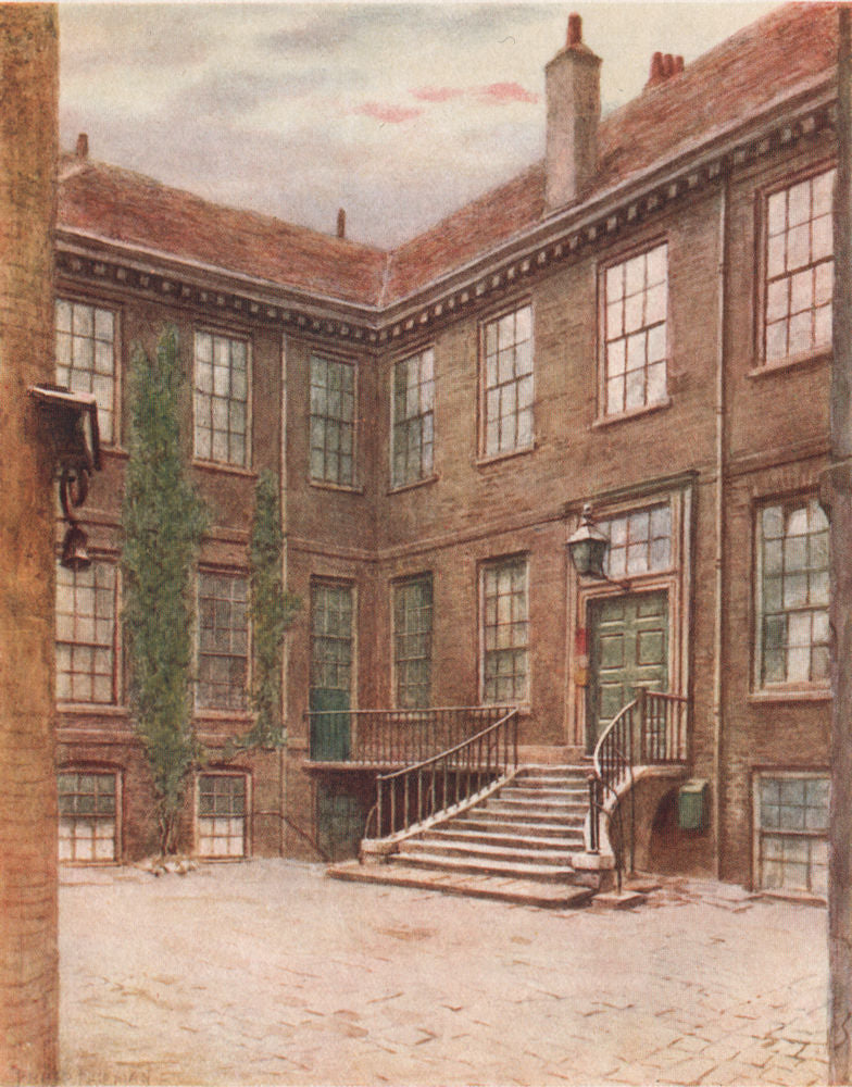 'No. 23 Great Winchester Street' by Philip Norman. Vanished London 1905 print